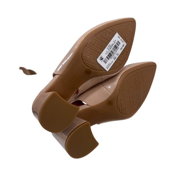 Alex Marie Nude Patent Slingback Heels With Block Heel & Buckle Strap - Size 6M - Picture 3 of 12